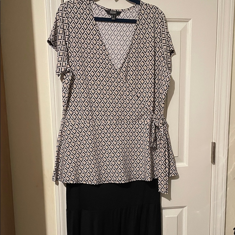 Dennis Basso Black and White Skirt Set - Picture 1 of 5